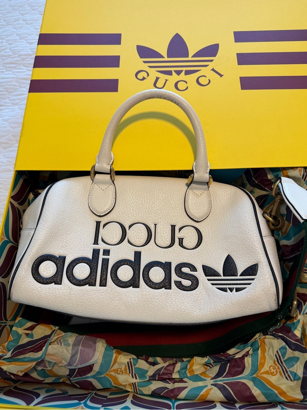 100% Authentic Adidas X Gucci Bowling Bag LIKITED EDITION